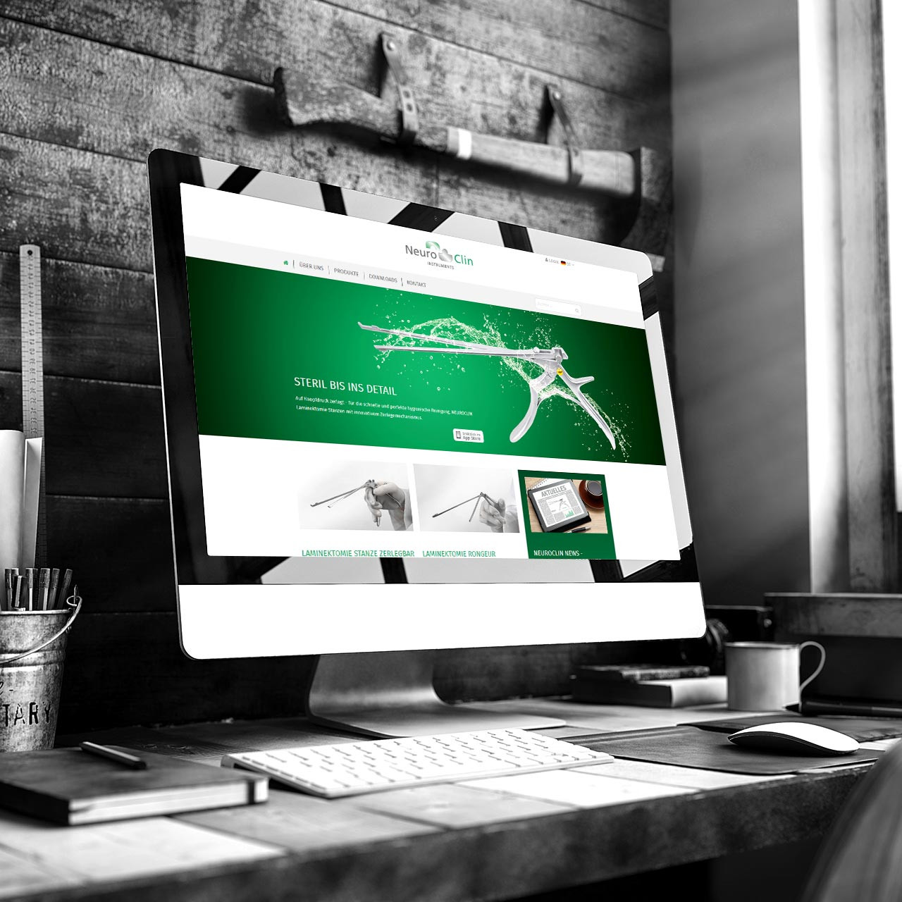 Website von Neuroclin – Webdesign-Referenz von WERK38