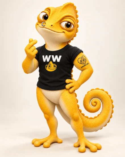 Walter formt ein kleines Fingerherz für die Kamera.