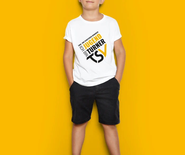 T-Shirt-Gestaltung für den TSV Denkingen mit dem Motiv Ich bin Jugendturner